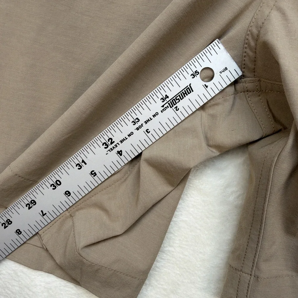 Faherty All Day Shorts‎ Mens 46 Beige Drawstring Stretch Casual Summer 8